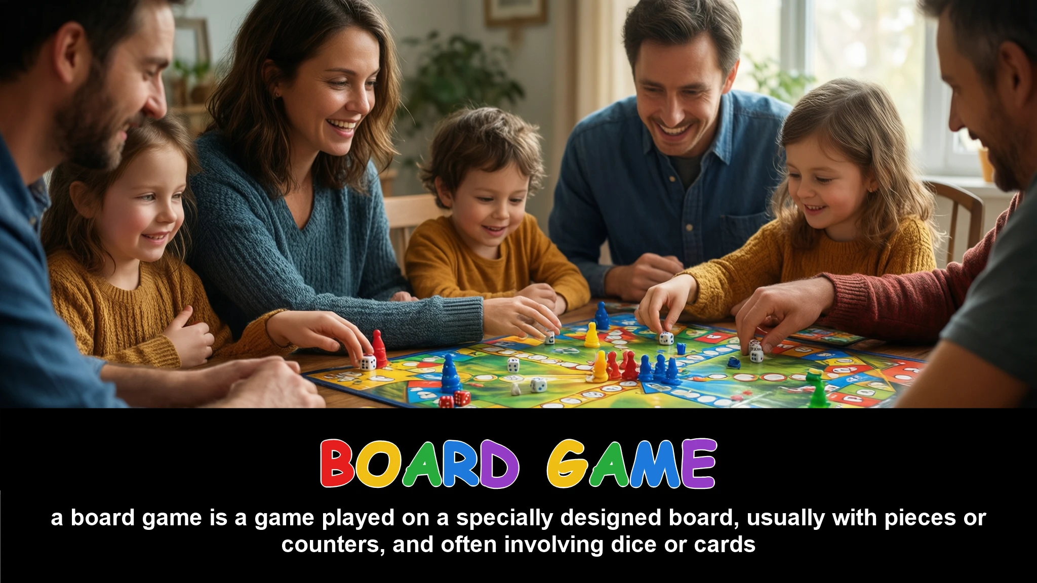 English Illustration for board game